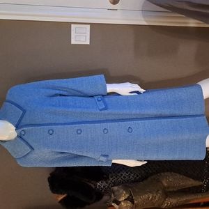 Women's Blue Pea Coat